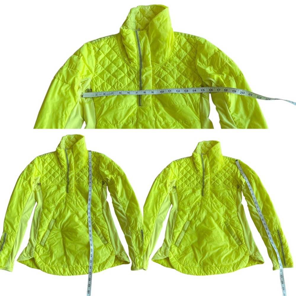SOLD 🔴 Lululemon What The Fluff Pullover size 6 Clarity Yellow Jacket 1/2 Zip - Picture 16 of 16
